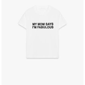 Zara Text T-Shirt L | White